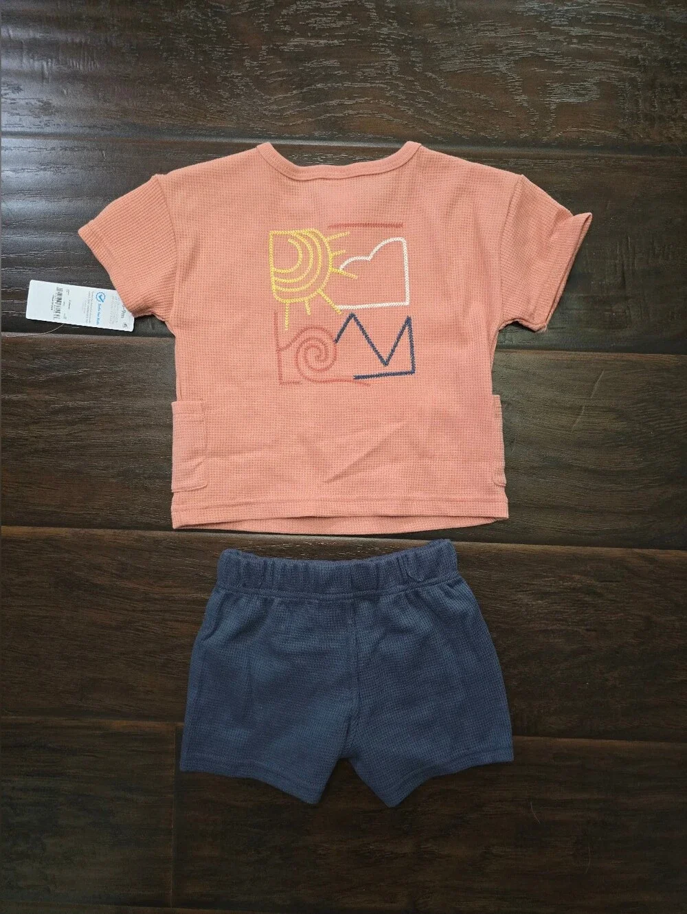 NWT Carter's Baby Boys Explore Daily Waffle Knit Set 6-9M